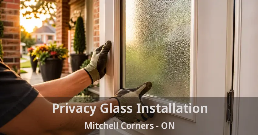 Privacy Glass Installation Mitchell Corners - ON