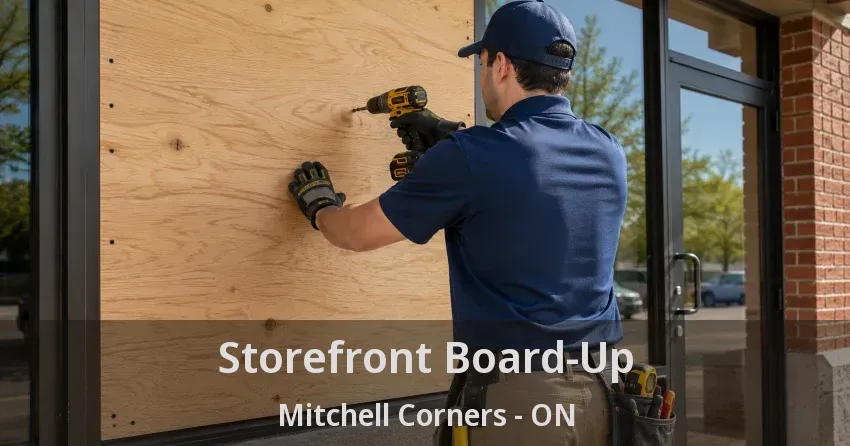 Storefront Board-Up Mitchell Corners - ON