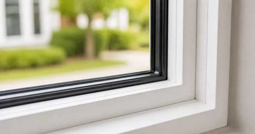 technician repairing window and door hardware in Mitchell Corners home