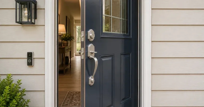 energy-efficient exterior door upgrade installation in Mitchell Corners